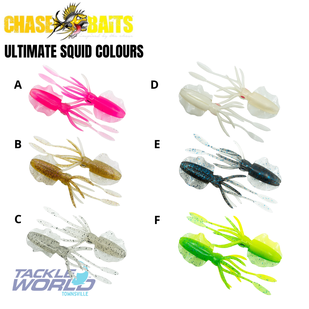 fishing lures soft plastics Chasebaits Ultimate Squid SQ150-06