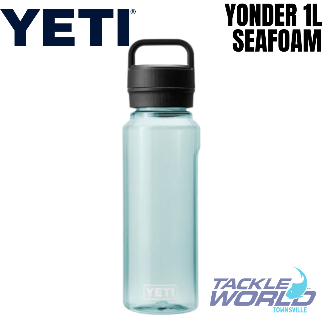 NEW SEAFOAM YETI Yonder 34 Oz / 1 L Bottle with Chug Cap