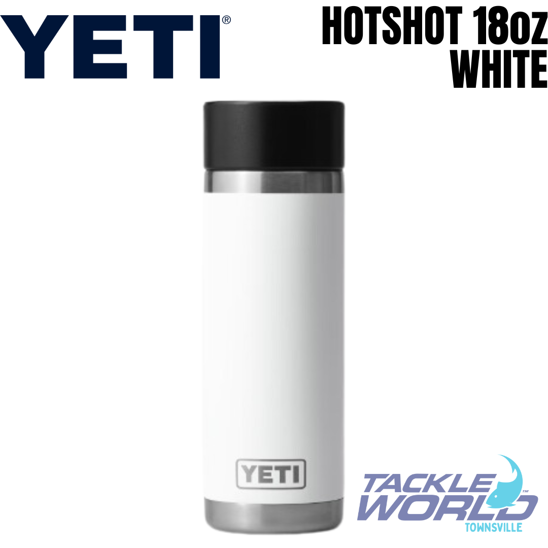 YETI Rambler Bottle, with Hot Shot Cap - WHITE . 532ml