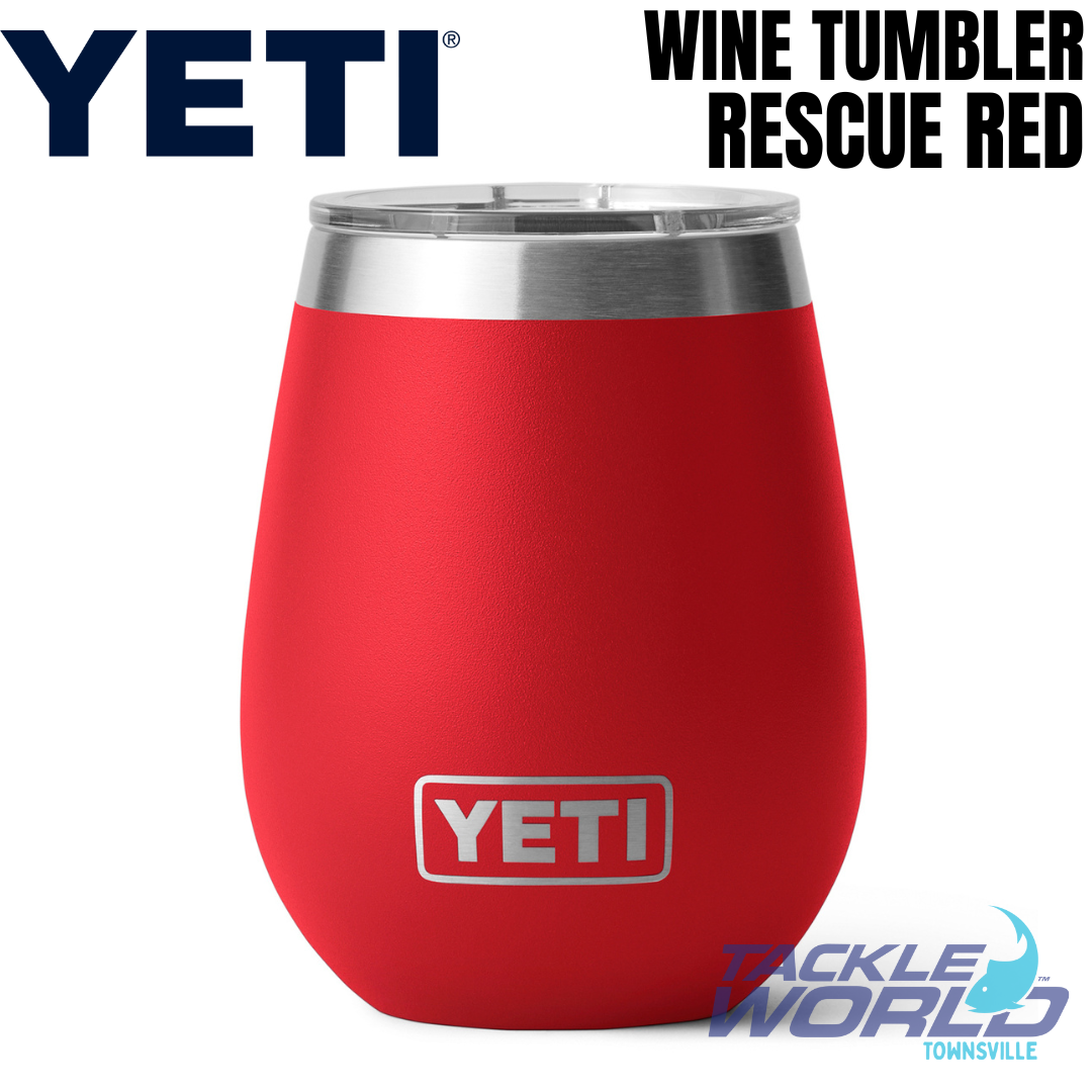 BRAND NEW Rescue Red YETI Rambler 10oz Wine tumbler w/ magslider lid