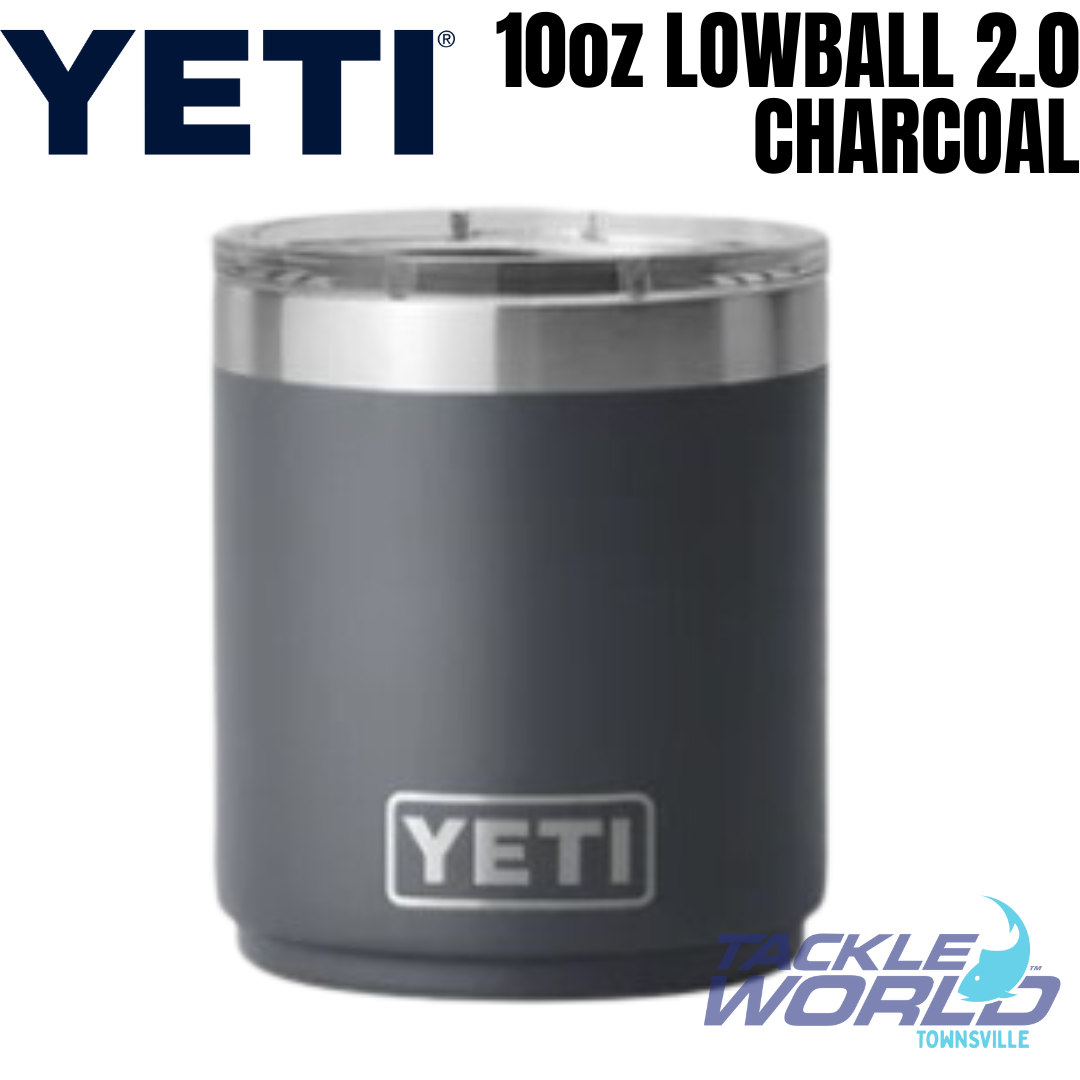 Charcoal YETI Rambler 10 oz Stackable Lowball Tumbler