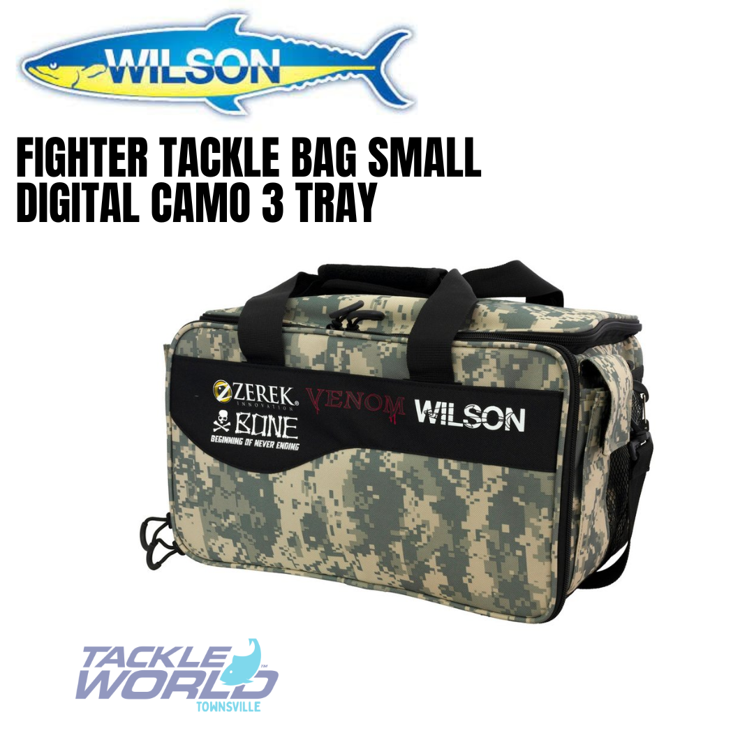 Wilson Platinum Tournament Digi Camo Fishing Tackle Bag with 8