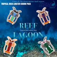 Reef Lagoon Tropical Rock Lobster Charm Pack