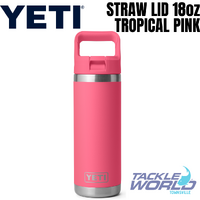 Yeti 18oz Bottle (532ml) Tropical Pink with Straw Lid