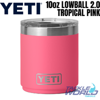 Yeti 10oz Lowball 2.0 (296ml) Tropical Pink with Magslider Lid 
