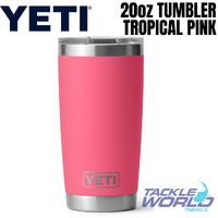 Yeti 20oz Tumbler (591ml) Tropical Pink with Magslider Lid