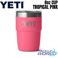 Yeti 8oz Stackable Cup (236ml) Tropical Pink with Magslider Lid