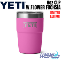 Yeti 8oz Stackable Cup (236ml) Wildflower Fuchsia with Magslider Lid