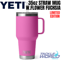 Yeti 35oz Straw Mug (1L) Wildflower Fuchsia with Straw Lid