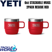 Yeti Rambler 6oz Espresso Mug 2pk Rescue Red