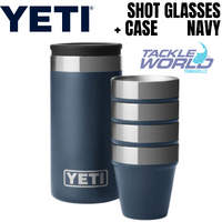 Yeti Shot Glasses & Case Navy