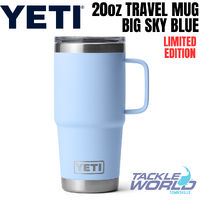 Yeti 20oz Travel Mug (591ml) Big Sky Blue with Stronghold Lid