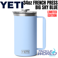 Yeti Rambler French Press 34oz Big Sky Blue