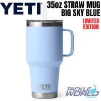 Yeti 35oz Straw Mug (1L) Big Sky Blue with Straw Lid