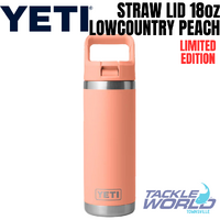 Yeti 18oz Bottle (532ml) Lowcountry Peach with Straw Lid