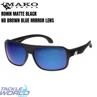 Mako RONIN G1HR6 Matte Black HD Brown Blue Mirror