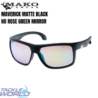 Mako MAVERICK G2H5 Matt Black HD Rose Green Mirror