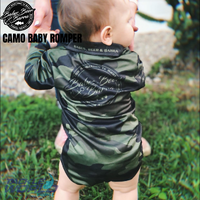 Babes Beer Barra Camo Baby Romper