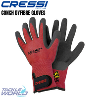 Cressi Conch Dyfiber Gloves Red