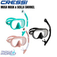 Cressi Musa Mask & Scilla Snorkel Set