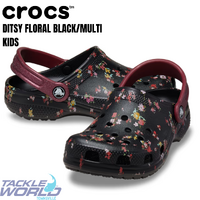 Crocs Classic Kids Ditsy Floral Black/Multi