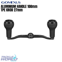 Gomexus 100mm Aluminium Handle 27mm TPE Knob Black