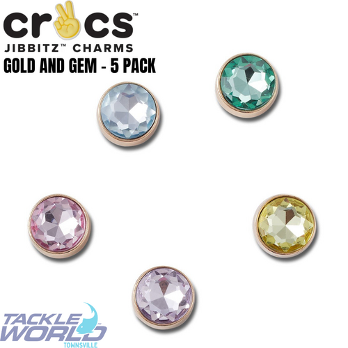 Crocs JIBBITZ Gold and Gem 5 Pack