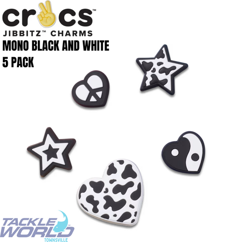 Crocs JIBBITZ Mono Black and White 5 Pack