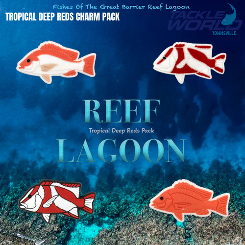 Reef Lagoon Tropical Deep Reds Charm Pack