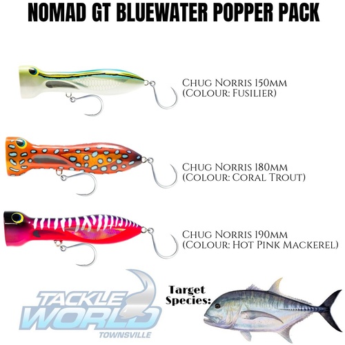 Nomad Bluewater Popper Pack