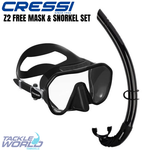 Cressi Z2 + Free Mask & Snorkel Set Black