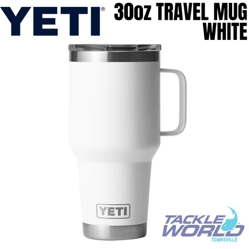 Yeti 30oz Travel Mug (887ml) White with Stronghold Lid