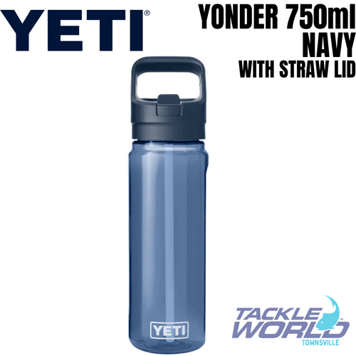 Yeti Yonder Bottle 750ml Navy with Straw Lid