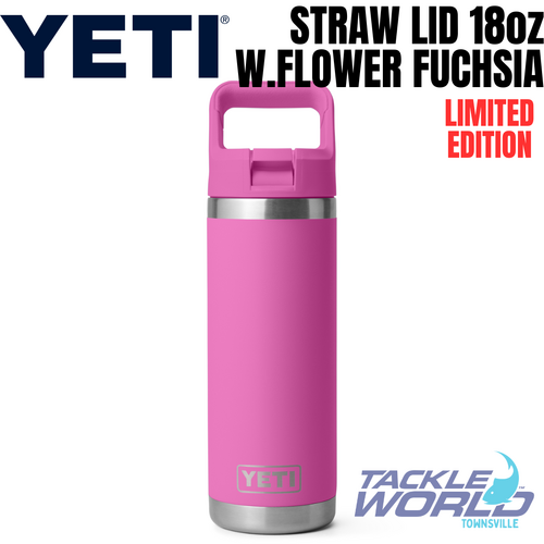 Yeti 18oz Bottle (532ml) Wildflower Fuchsia with Straw Lid