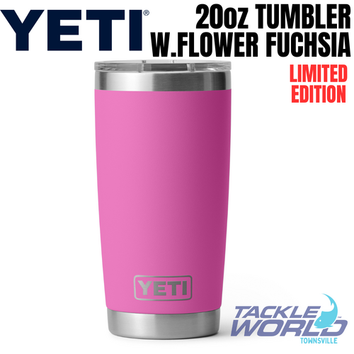 Yeti 20oz Tumbler (591ml) Wildflower Fuchsia with Magslider Lid