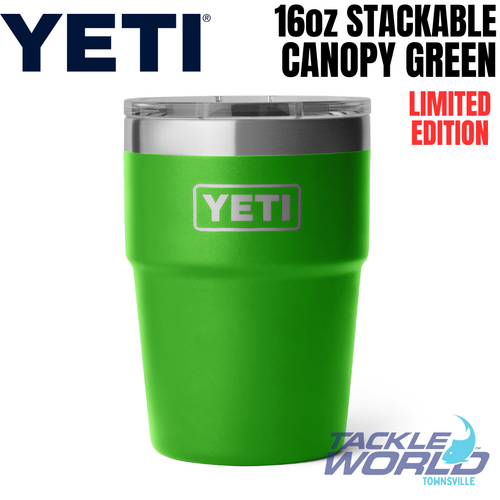 Yeti 16oz Stackable Cup (473ml) Canopy Green with Magslider Lid