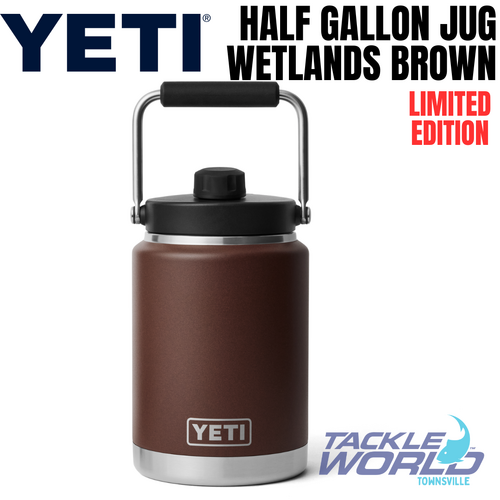 Yeti Rambler Half Gallon Jug (1.8L) Wetlands Brown