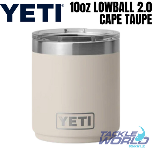 Yeti 10oz Lowball 2.0 (296ml) Cape Taupe with Magslider Lid 