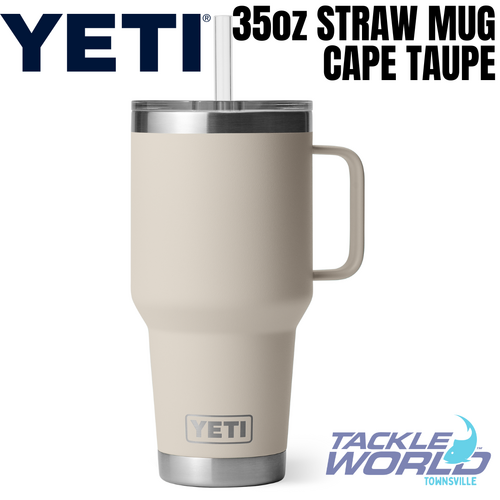 Yeti 35oz Straw Mug (1L) Cape Taupe with Straw Lid