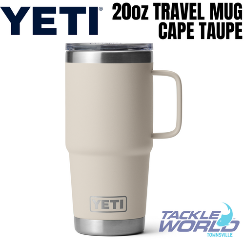 Yeti 20oz Travel Mug (591ml) Cape Taupe with Stronghold Lid