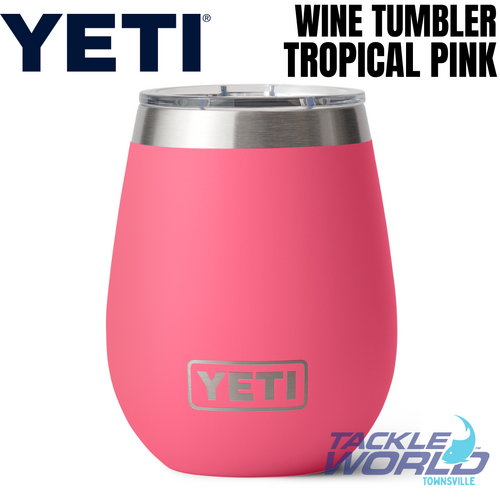 Yeti 10oz Wine Tumbler (295ml) Tropical Pink with Magslider Lid