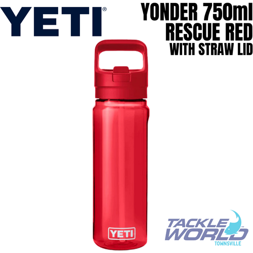 Yeti Yonder Bottle 750ml Rescue Red with Straw Lid