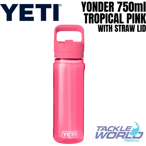 Yeti Yonder Bottle 750ml Tropical Pink with Straw Lid