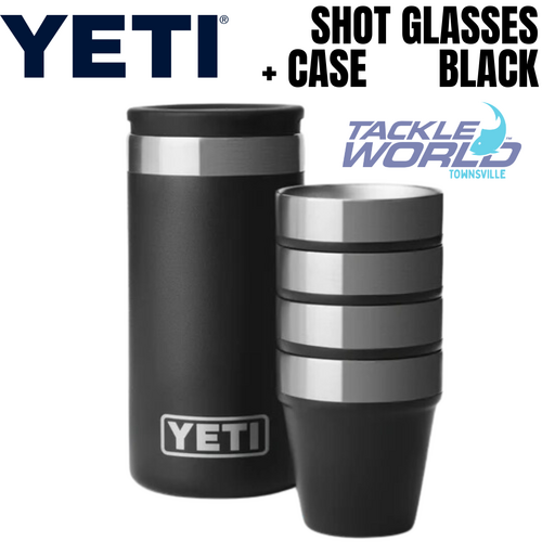 Yeti Shot Glasses & Case Black