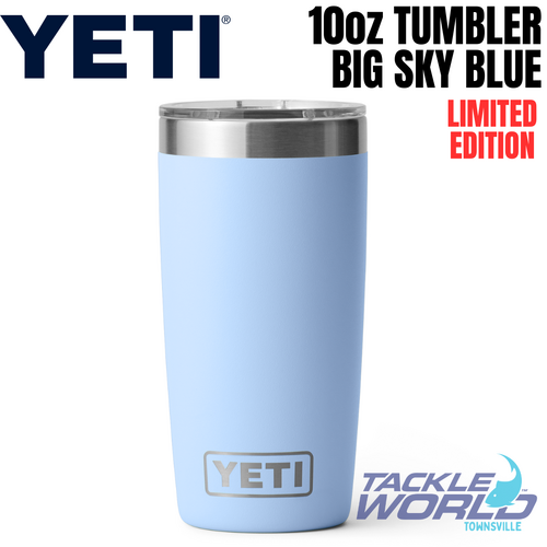 Yeti 10oz Tumbler (295ml) Big Sky Blue with Magslider Lid