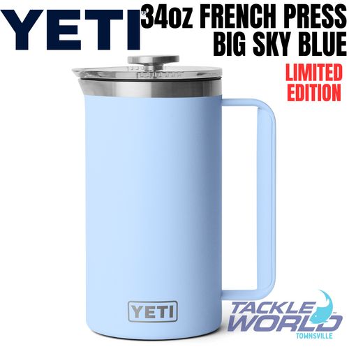 Yeti Rambler French Press 34oz Big Sky Blue