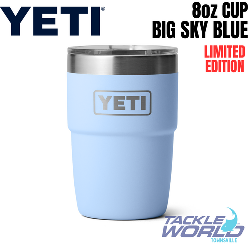 Yeti 8oz Stackable Cup (236ml) Big Sky Blue with Magslider Lid