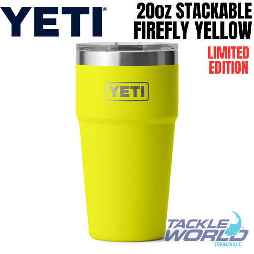 Yeti 20oz Stackable Cup (591ml) Firefly Yellow with Magslider Lid