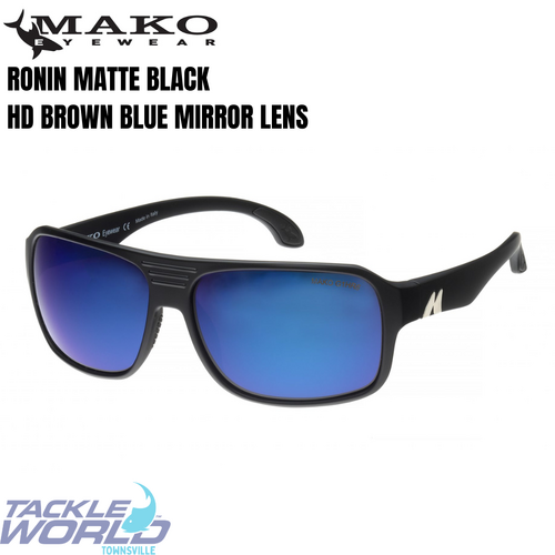 Mako RONIN G1HR6 Matte Black HD Brown Blue Mirror