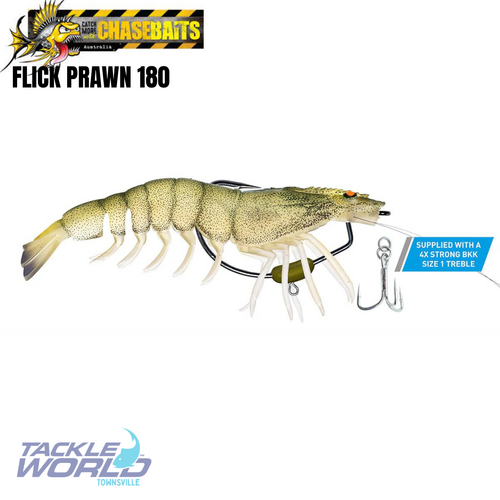 Chasebaits Flick Prawn 180 Jelly Prawn